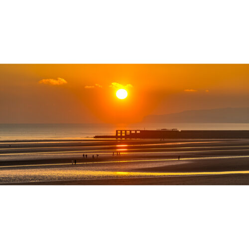 WINTER SUNSET ON CAMBER SANDS