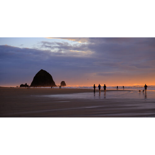 SUNSET WALK ON THE BEACH