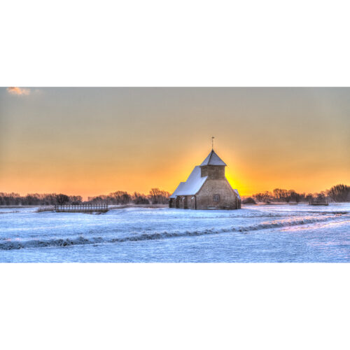 WINTER SUNRISE FAIRFIELD CHURCH