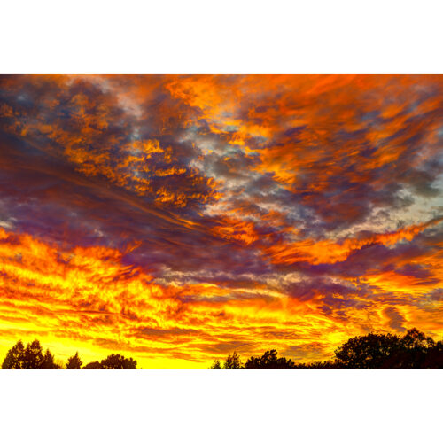 DRAMATIC CLOUDS AT SUNSET