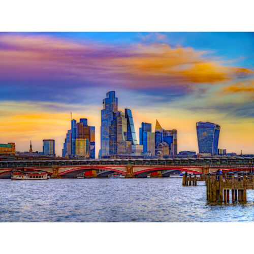 THE CITY OF LONDON FROM THE SOUTH BANK